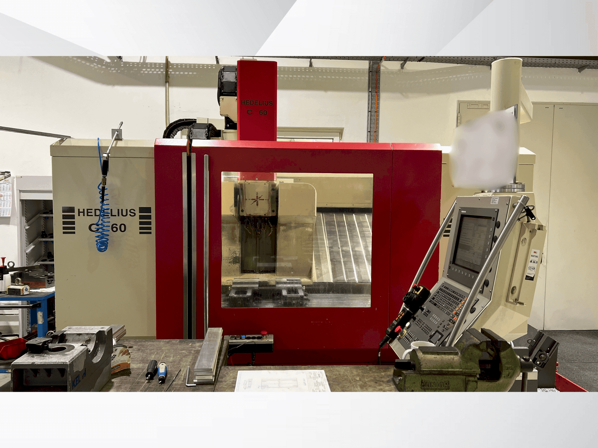 Vista frontale della macchina HEDELIUS C60S-1200