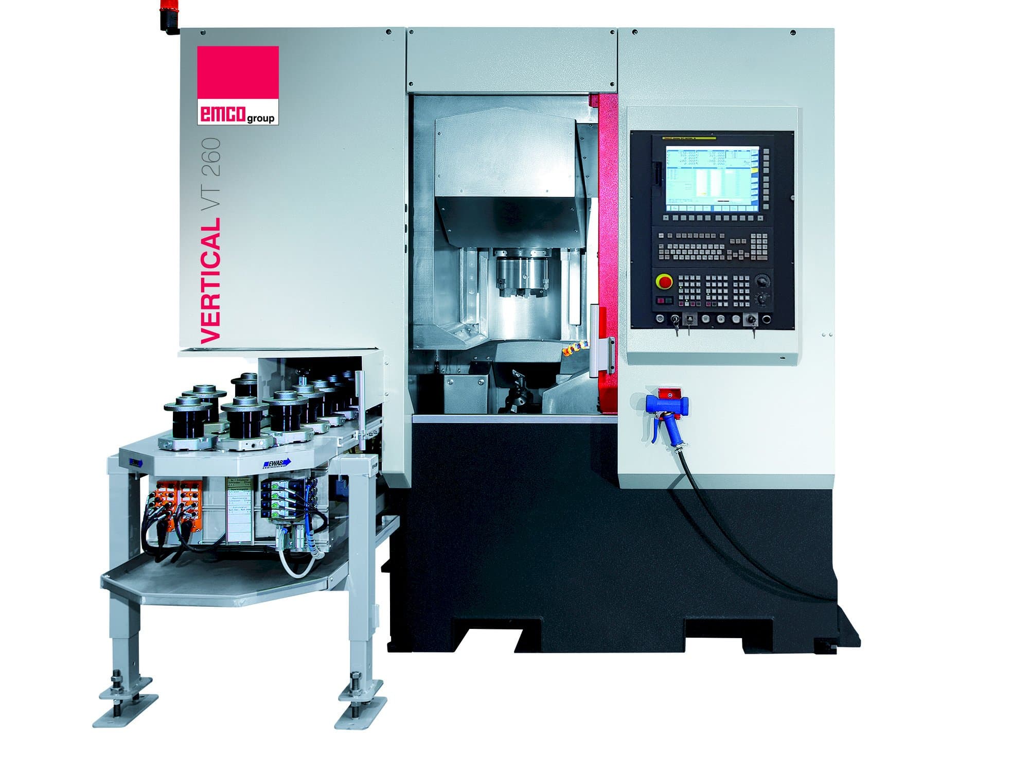 Vista frontale della macchina EMCO VT260 MY