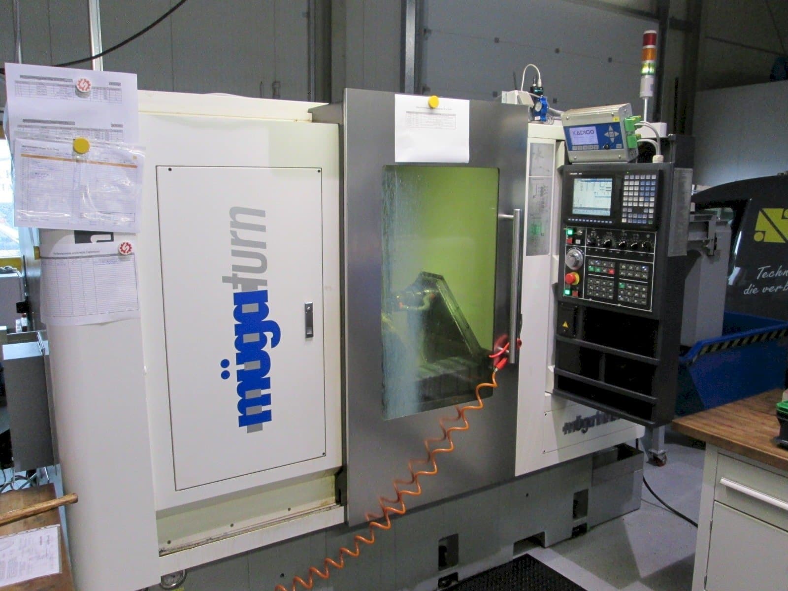 Vista frontale della macchina Muga iTwin