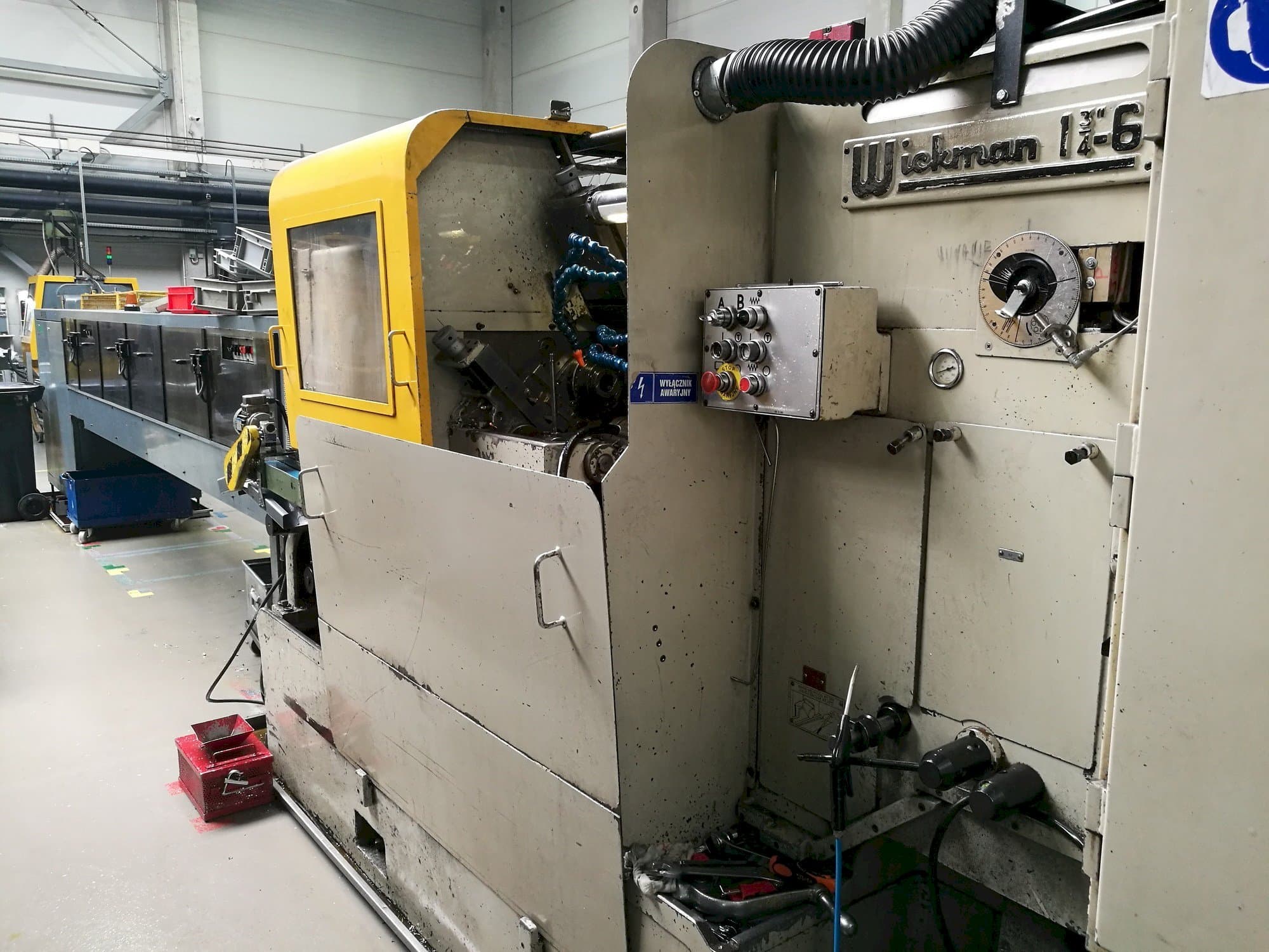 Vista frontale della macchina Wickman 1  3/4"-6