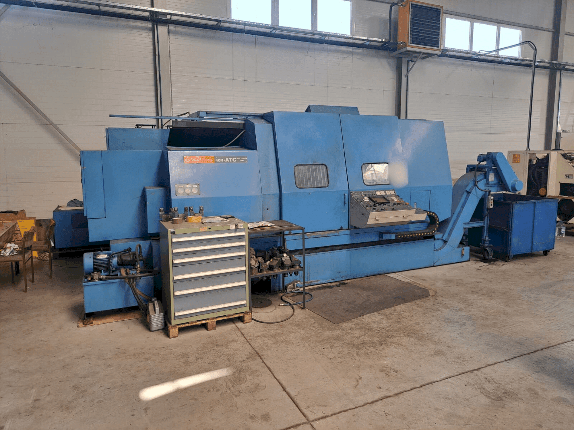 Vista frontale della macchina Mazak SLANT TURN 40N - ATC Mill center 1500