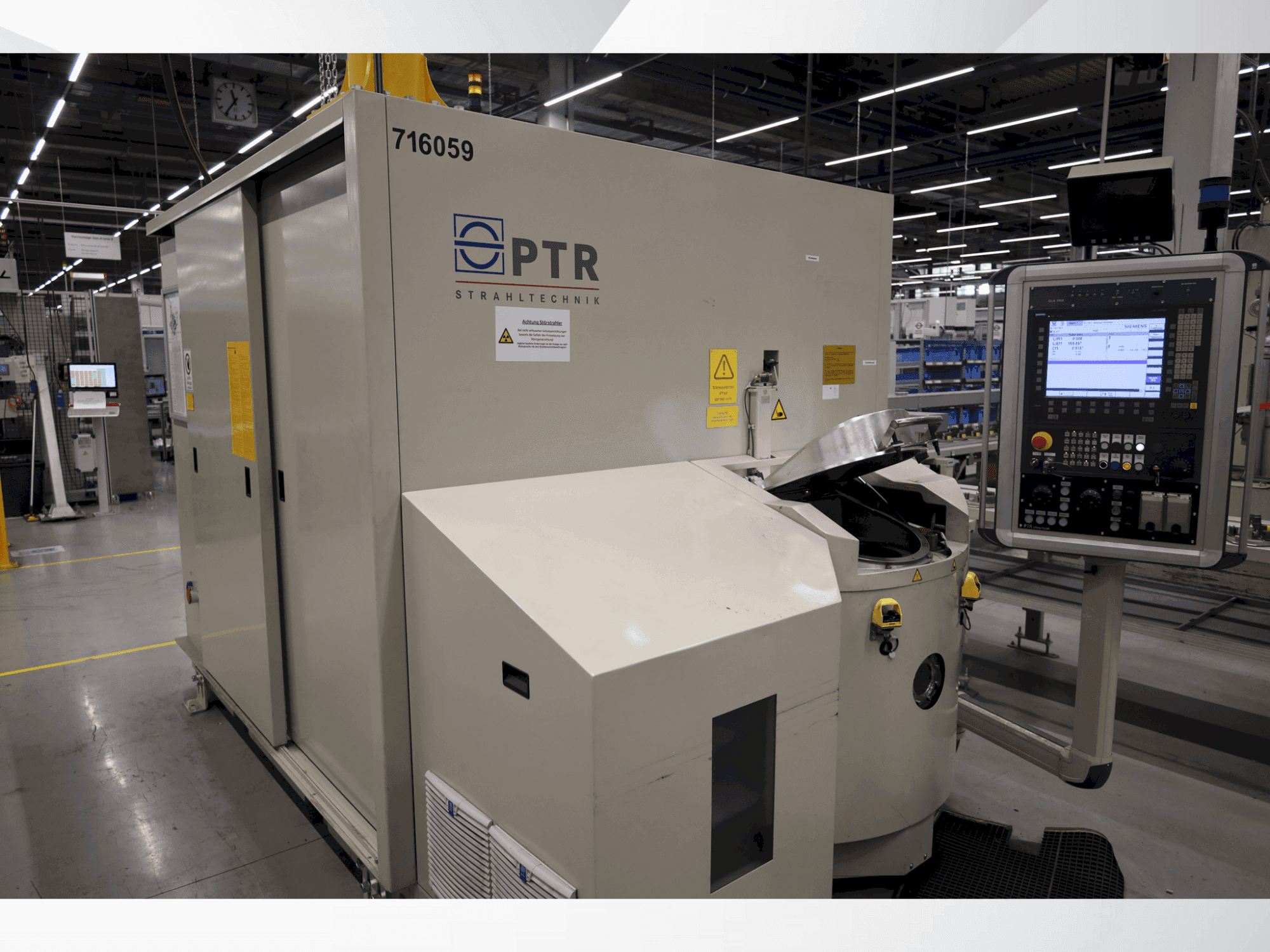 Vista frontale della macchina PTR Strahltechnik EBW PS 4-1 60-6 CH