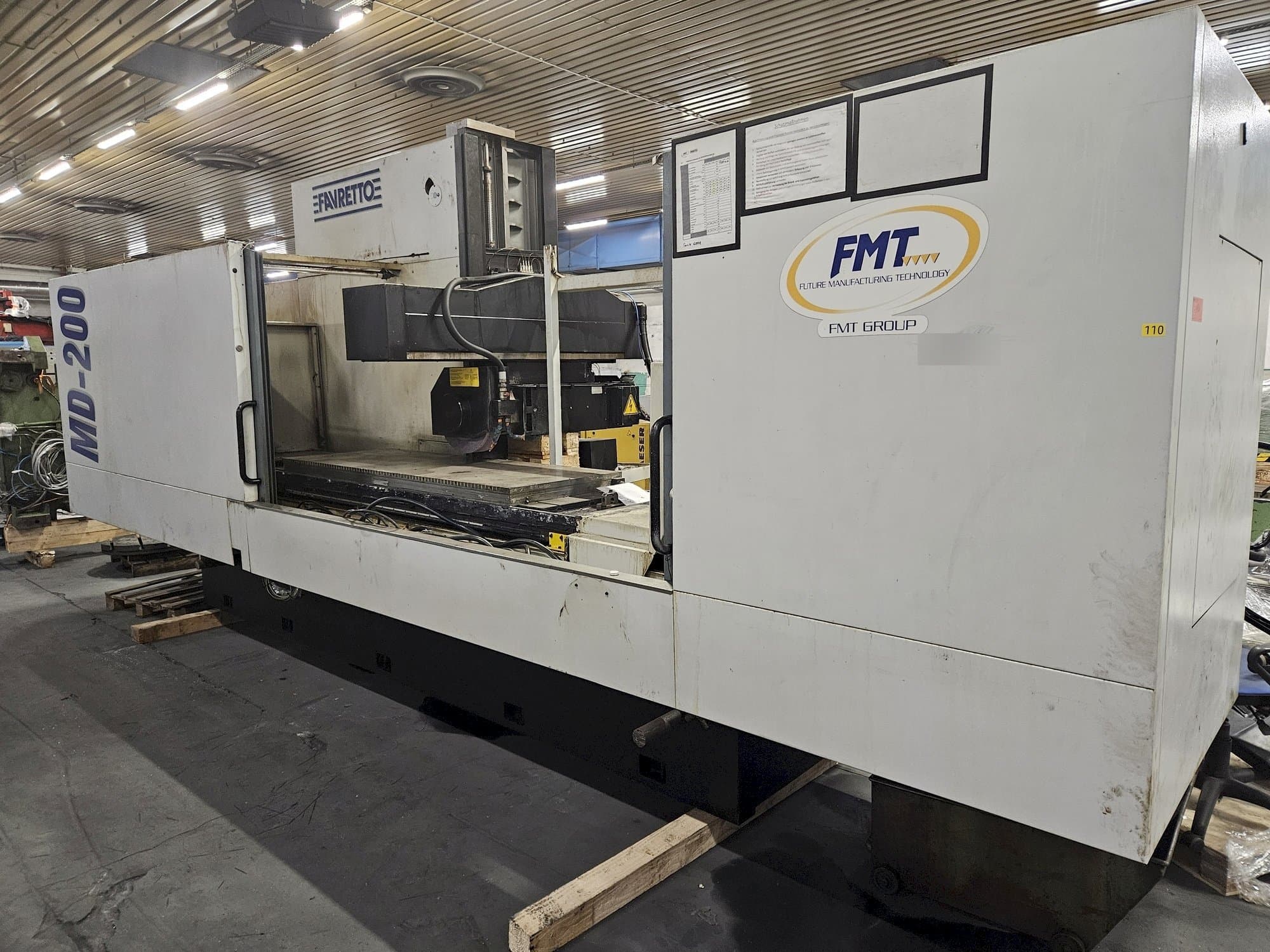 Vista frontale della macchina FAVRETTO MD 200