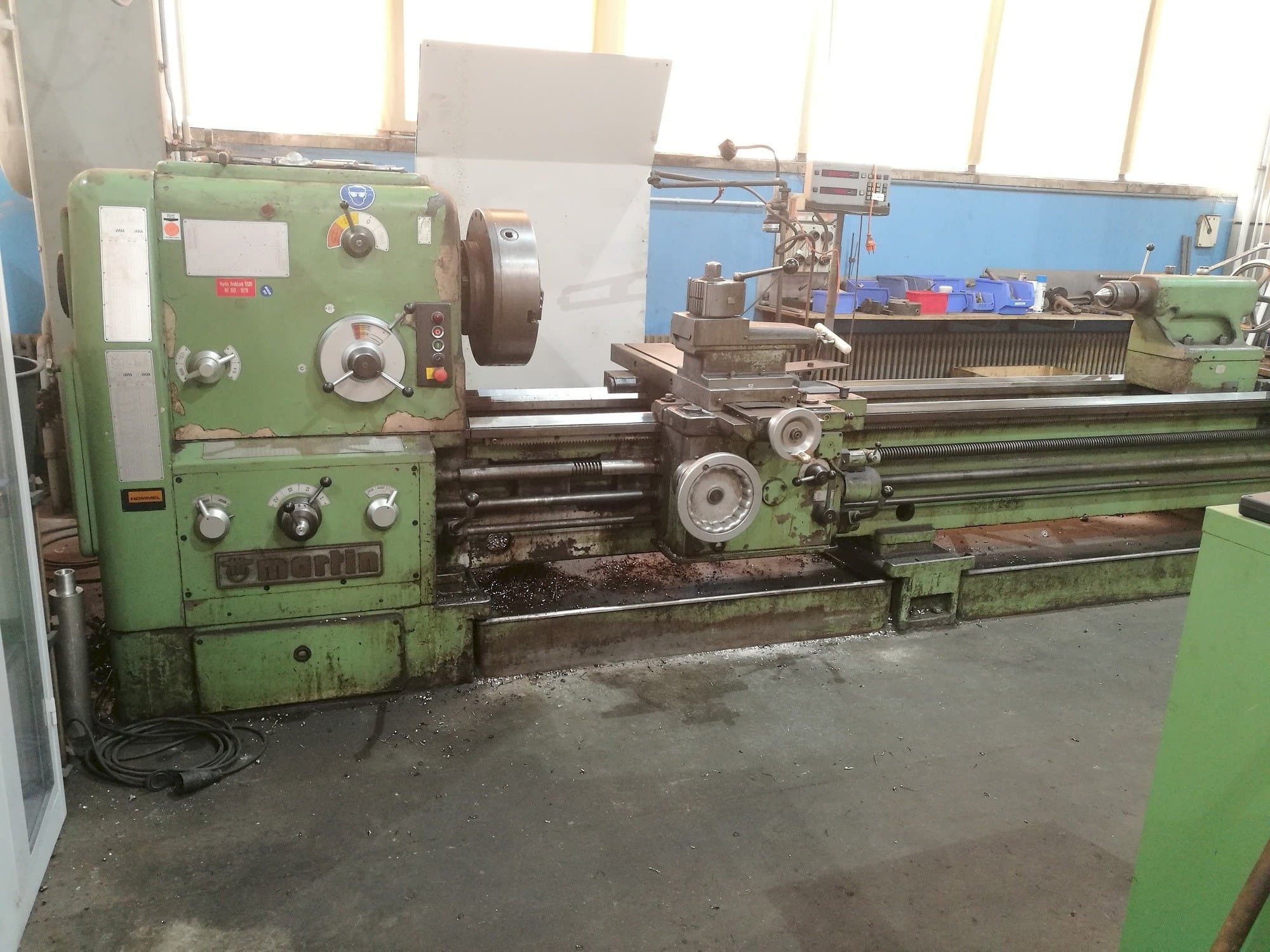 Vista frontale della macchina Martin DS 80