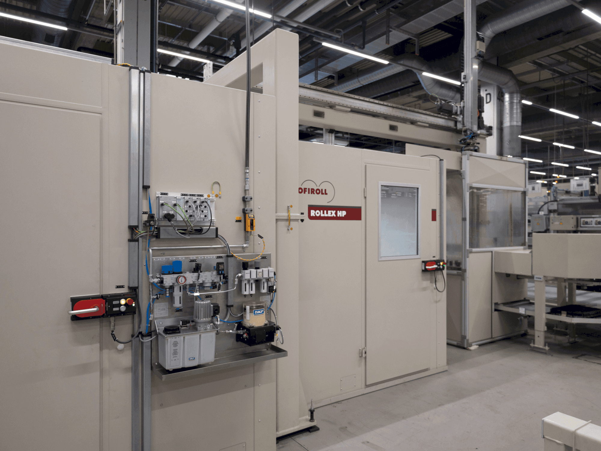 Vista frontale della macchina PROFIROLL ROLLEX HP