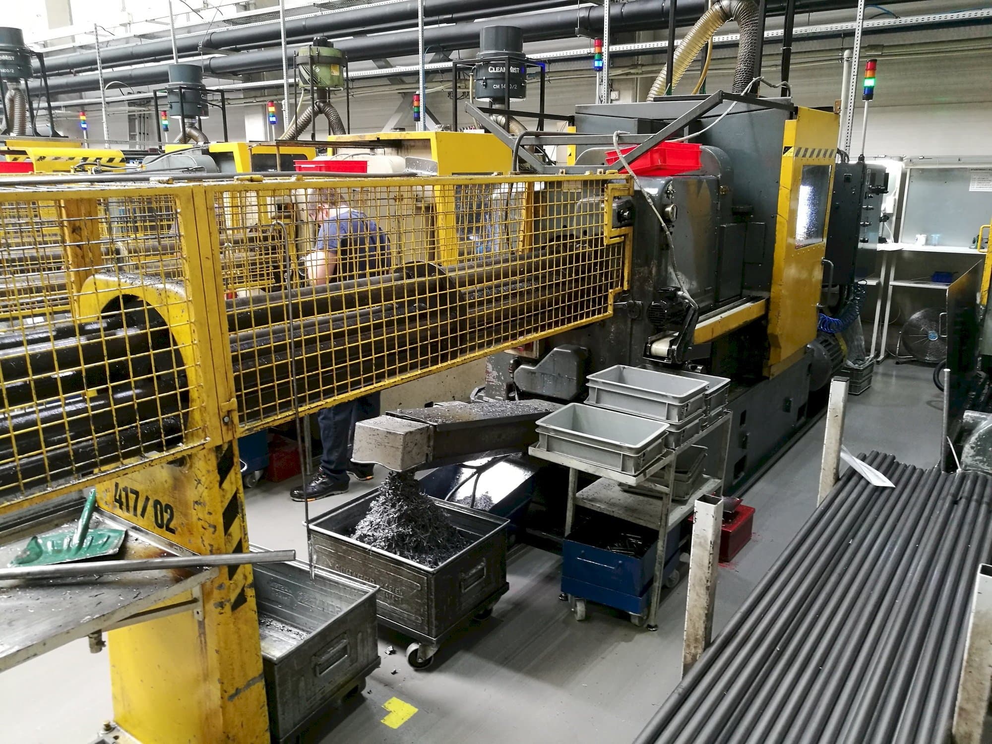 Vista frontale della macchina Wickman 1  3/8"-6