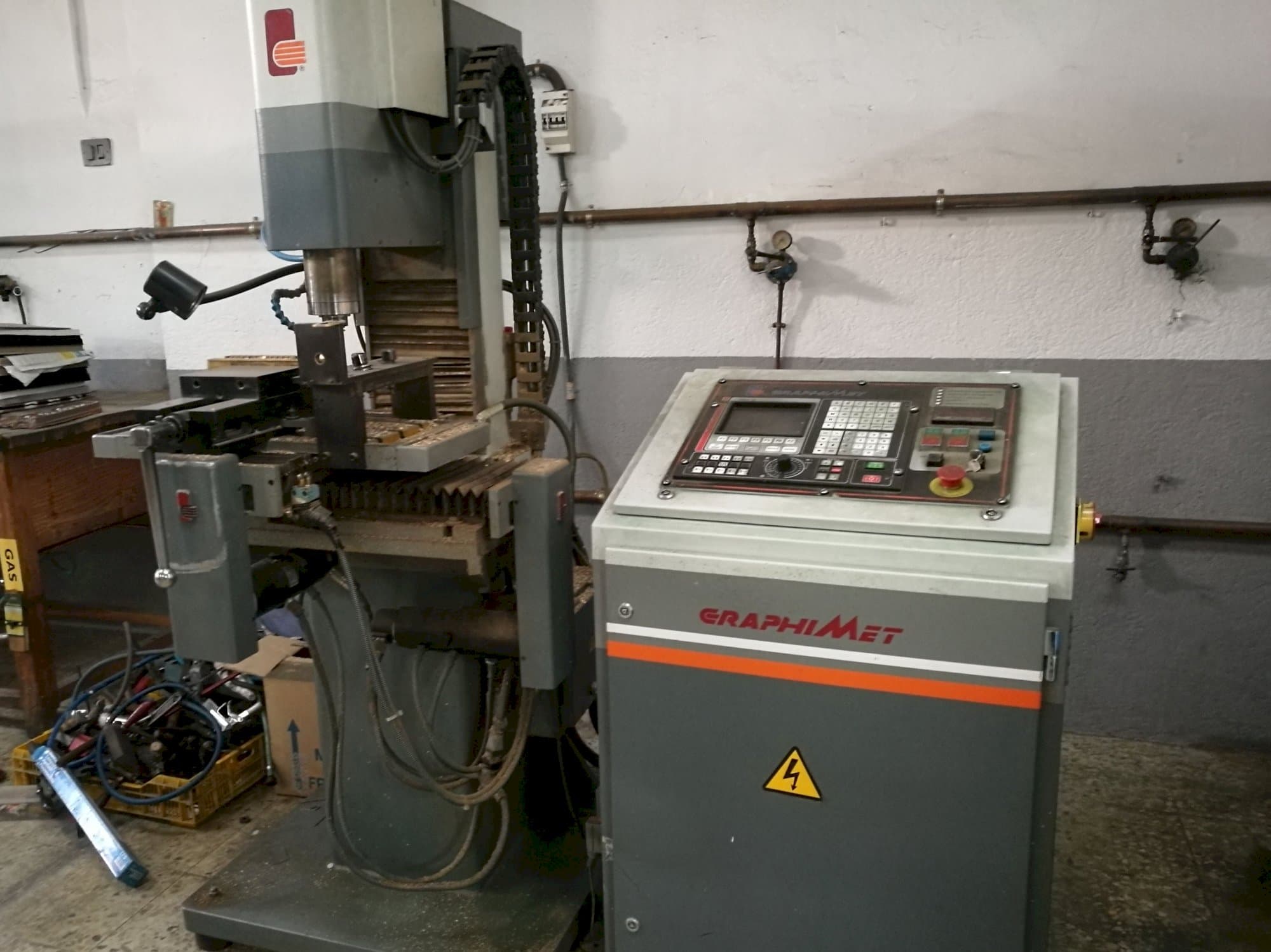 Vista lato destro della macchina GRAPHIMET A-2