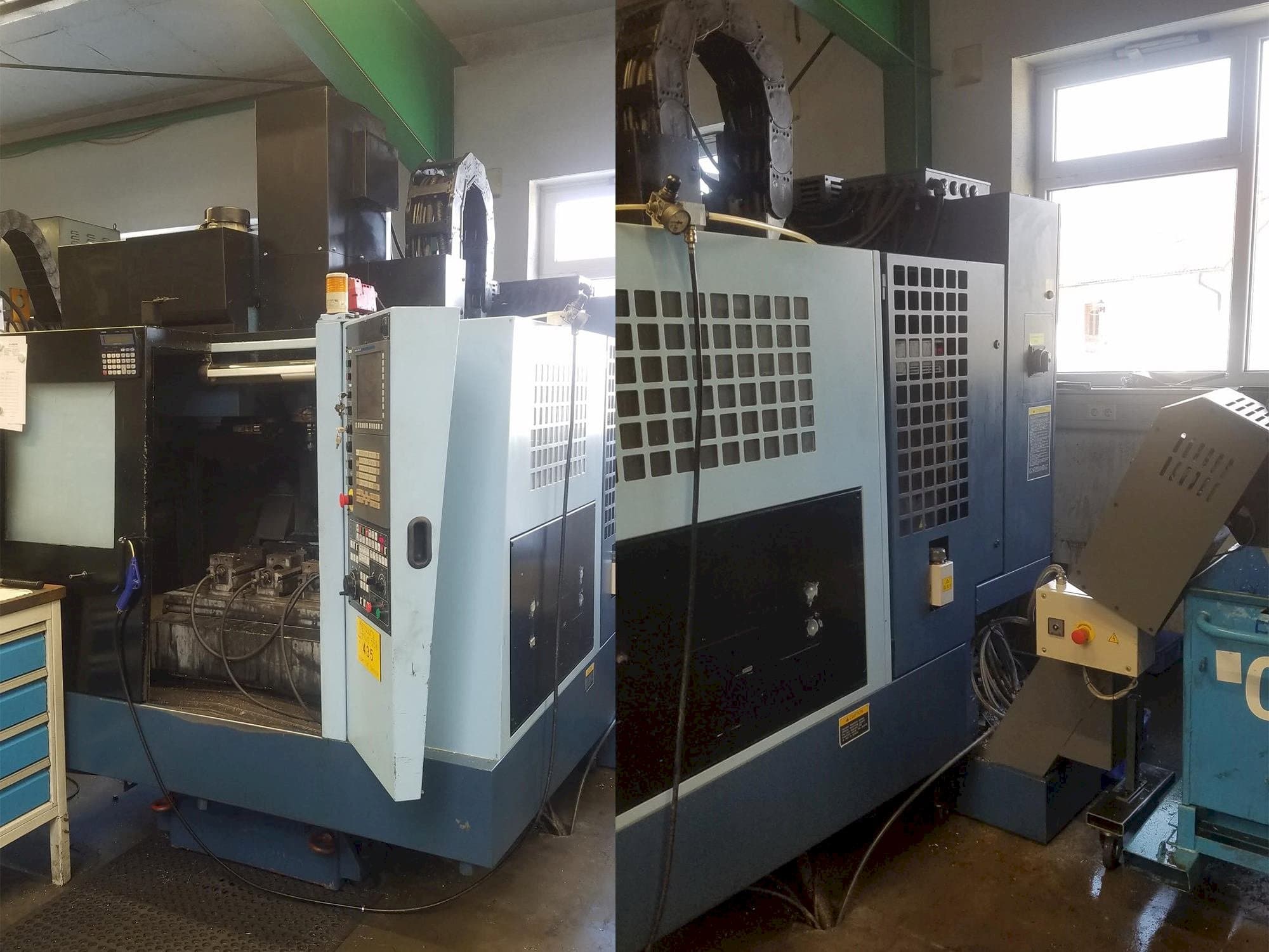 Vista frontale della macchina Matsuura 550 V-Plus