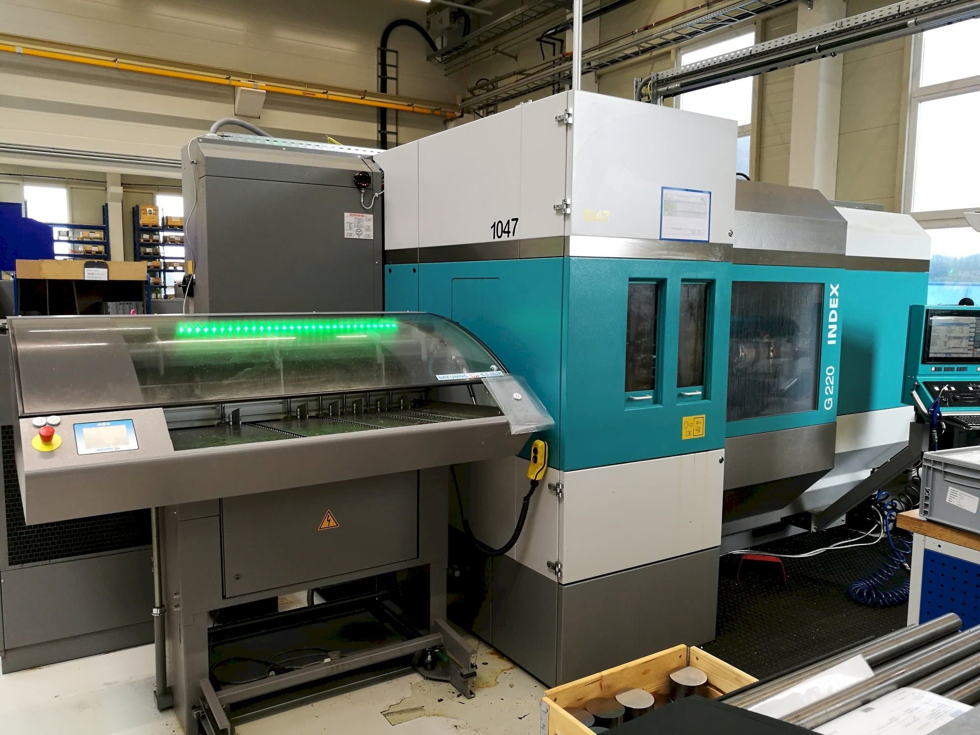 Vista frontale della macchina Index G220