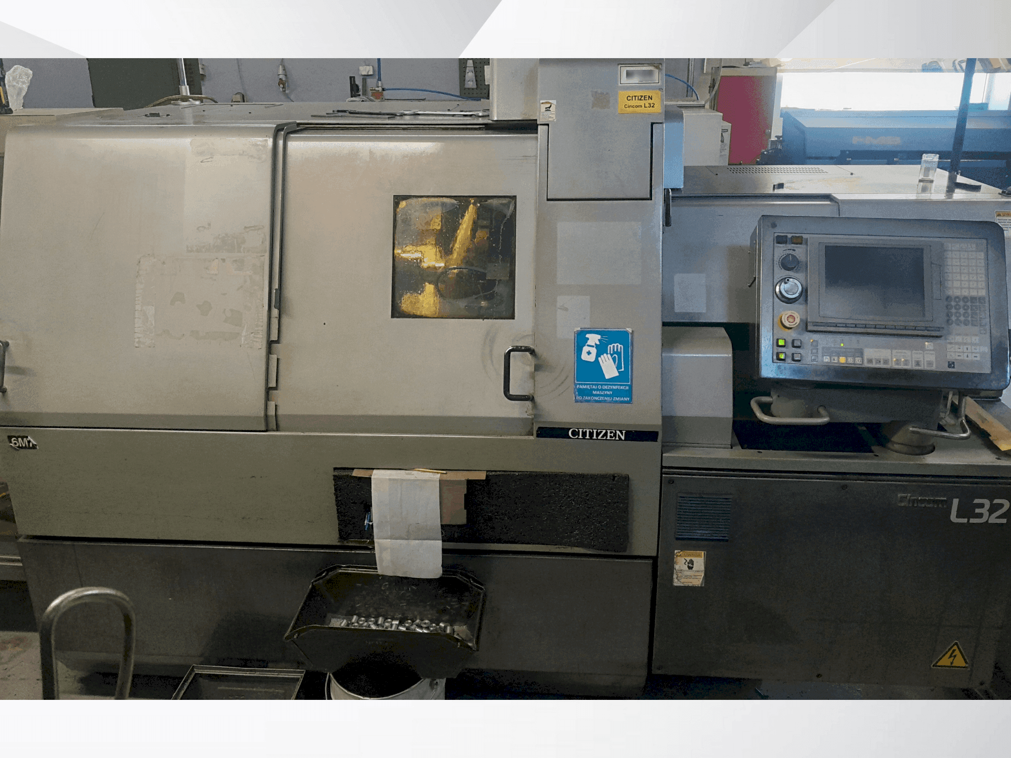 Vista frontale della macchina Citizen L32 VII