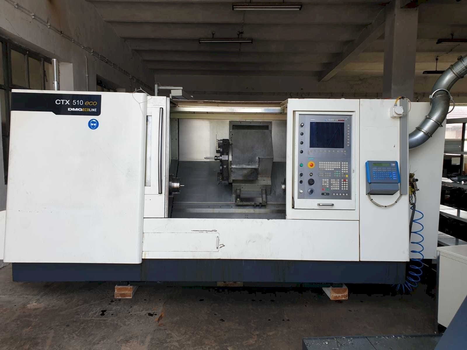 Vista frontale della macchina DMG MORI CTX510 eco V3