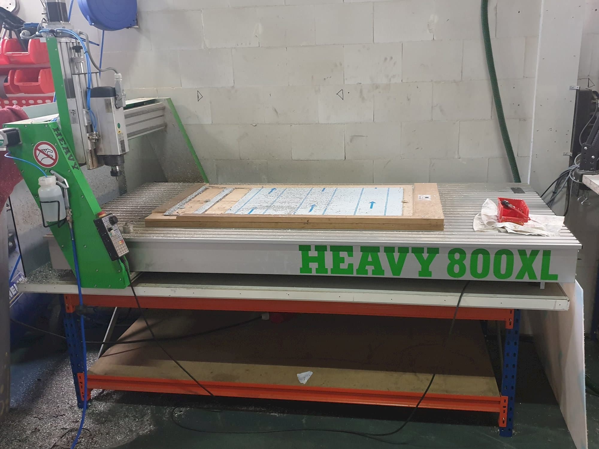 Vista frontale della macchina EAS HEAVY 800 XL