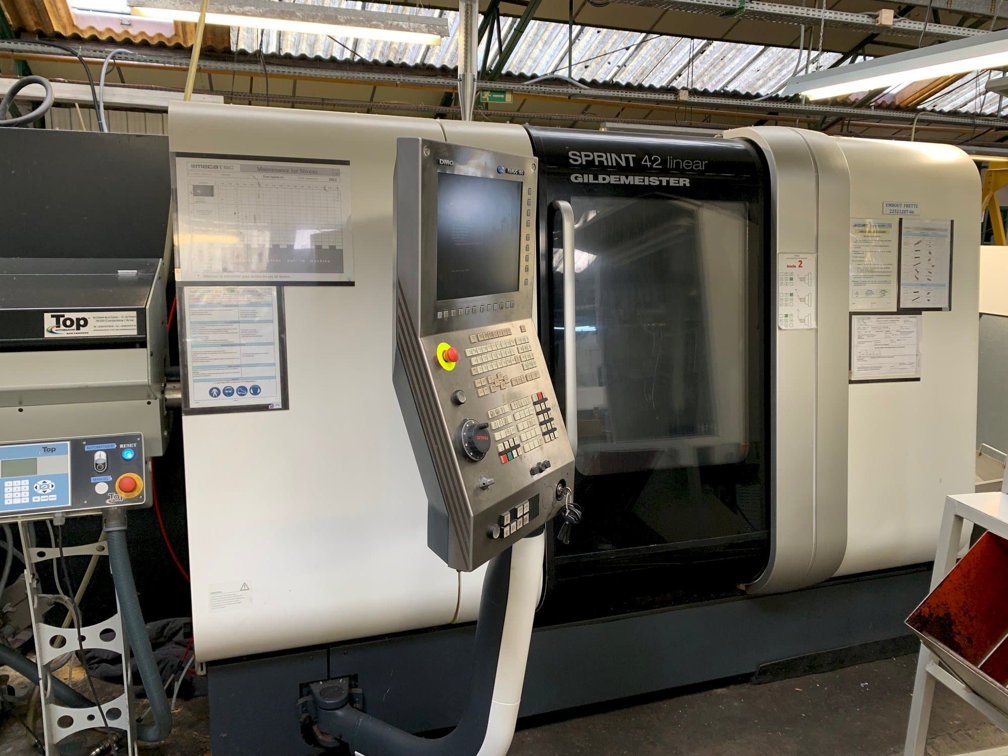 Vista frontale della macchina DMG SPRINT 42 linear