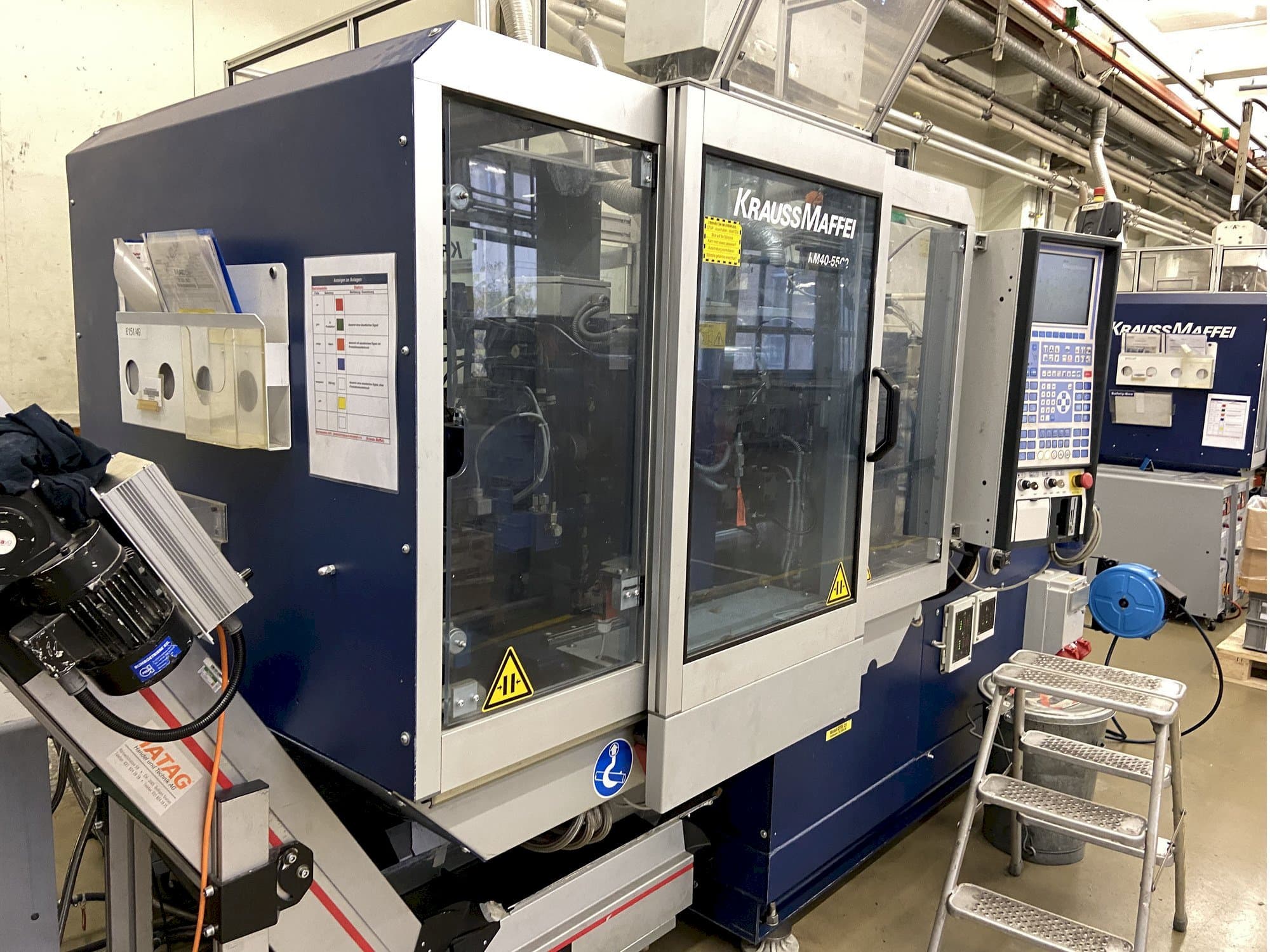 Vista frontale della macchina Krauss Maffei 40-55 C2