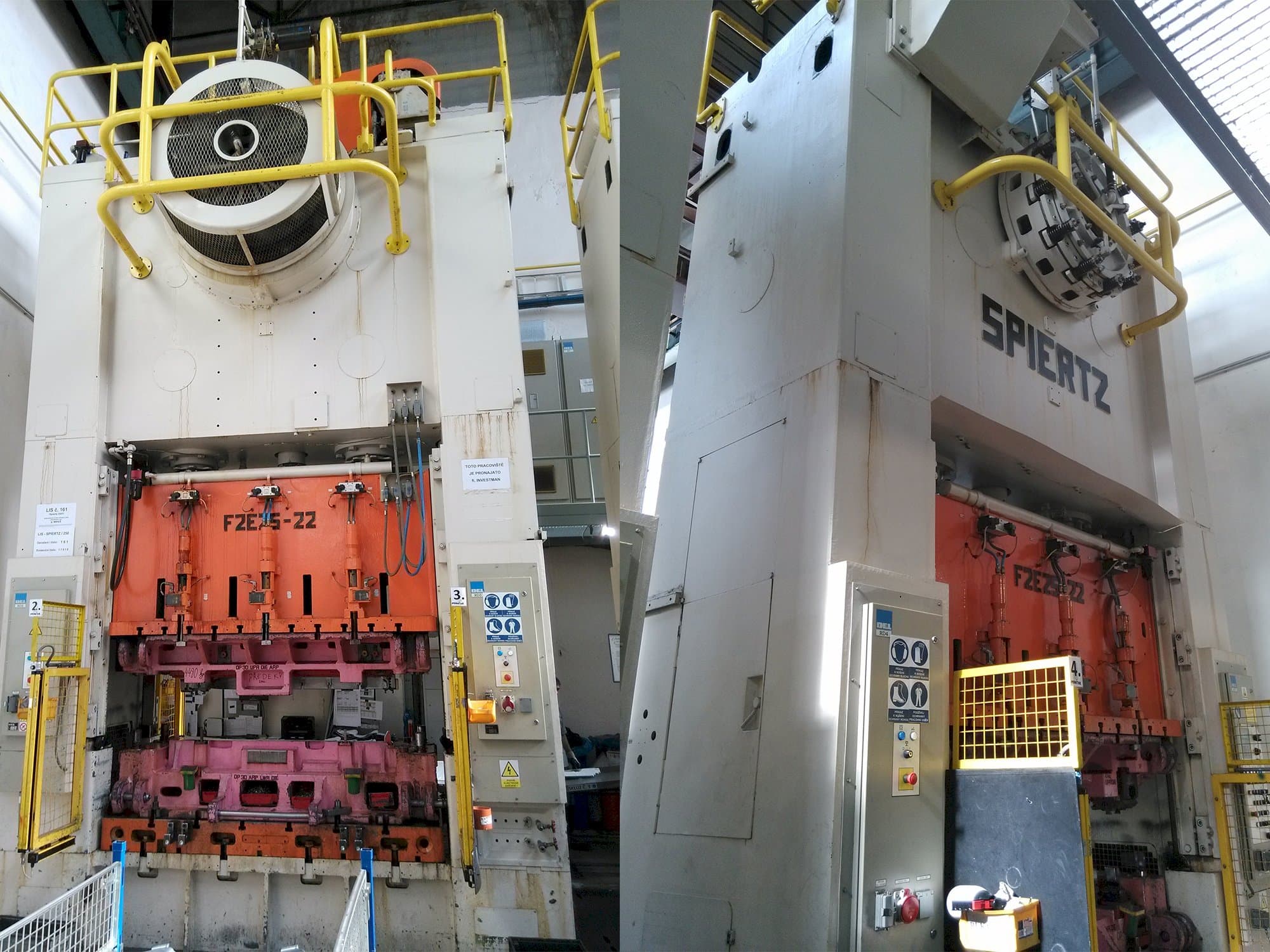 Vista frontale della macchina Spiertz F2E 25x2.2