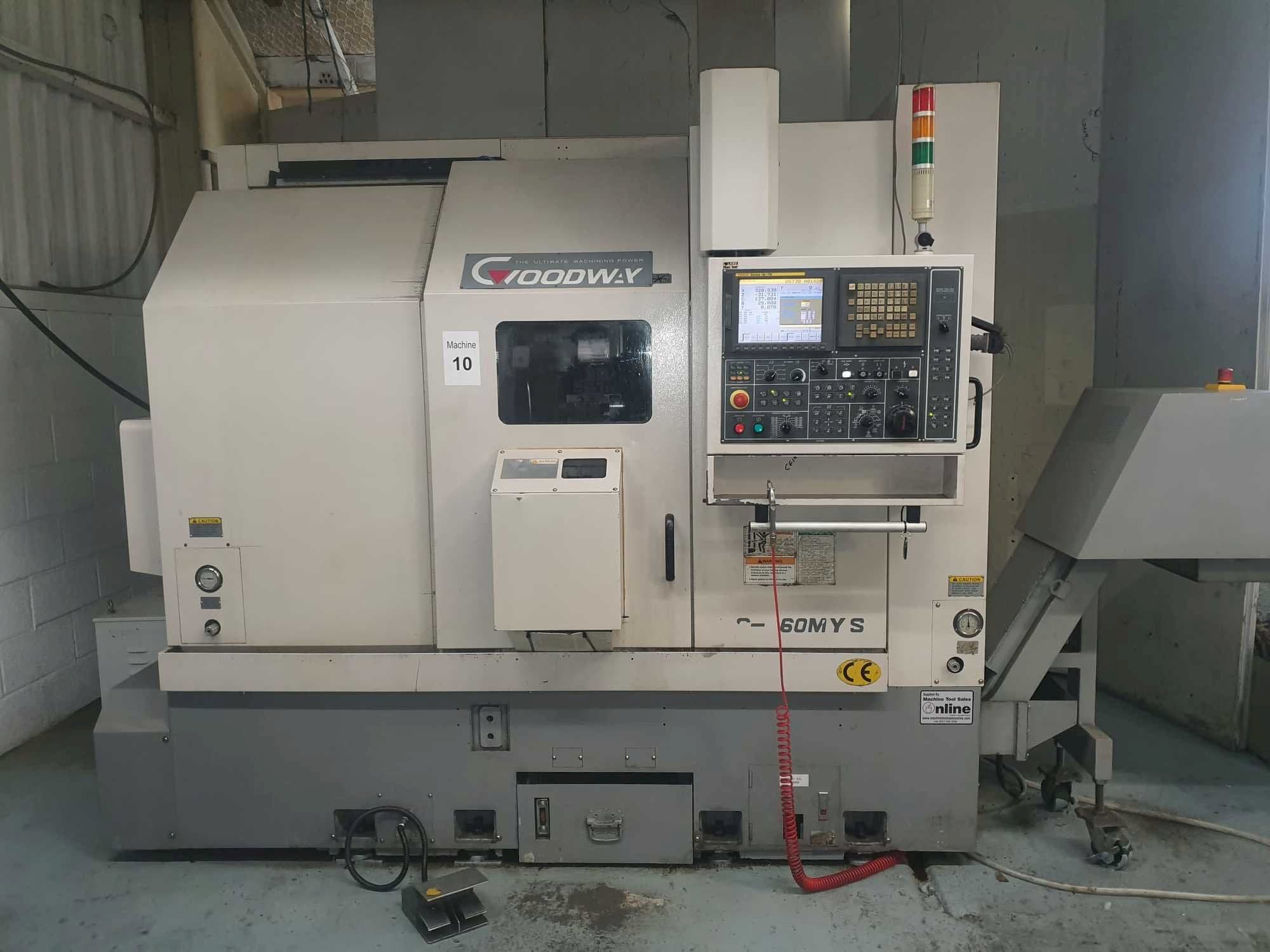 Vista frontale della macchina Goodway GS-260MYS