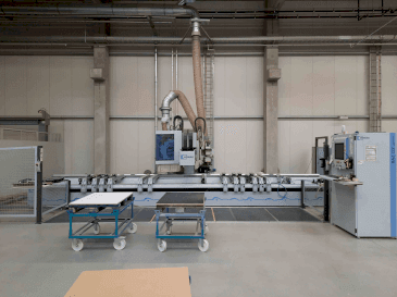 Vista frontale della macchina HOMAG OPTIMAT BAZ222/60/K