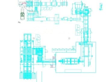 Vista frontale della macchina TORWEGGE TG2 Parquet production line