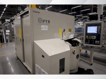 Vista frontale della macchina PTR Strahltechnik EBW PS 4-1 60-6 CH