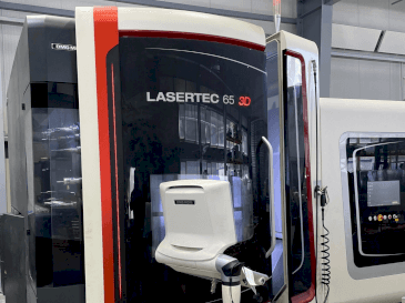 Vista frontale della macchina DMG MORI LASERTEC 65 3D Hybrid