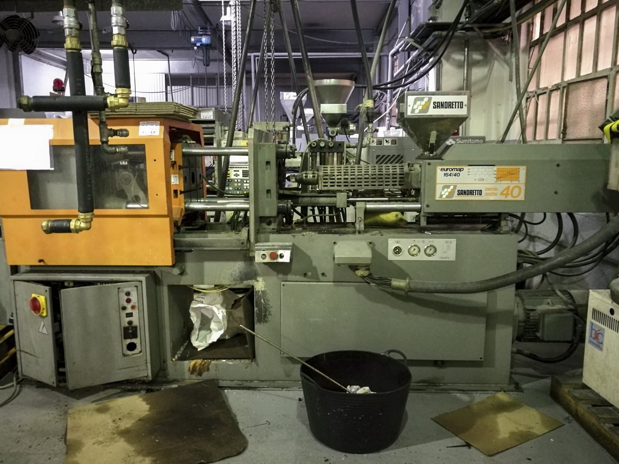 Vista frontale della macchina SANDRETTO S.7.40