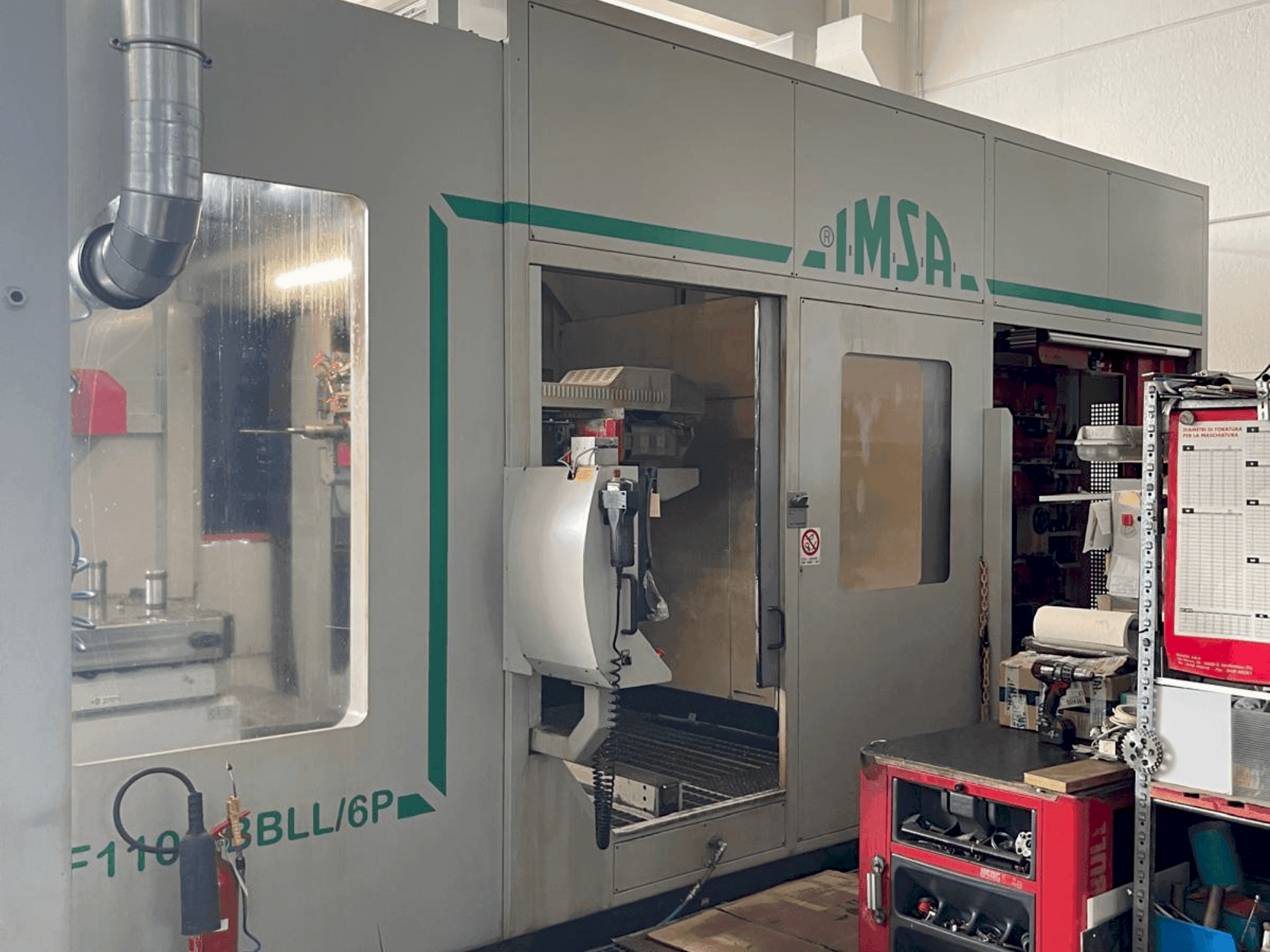 Vista frontale della macchina IMSA TIPO MF1100BBLL 6P