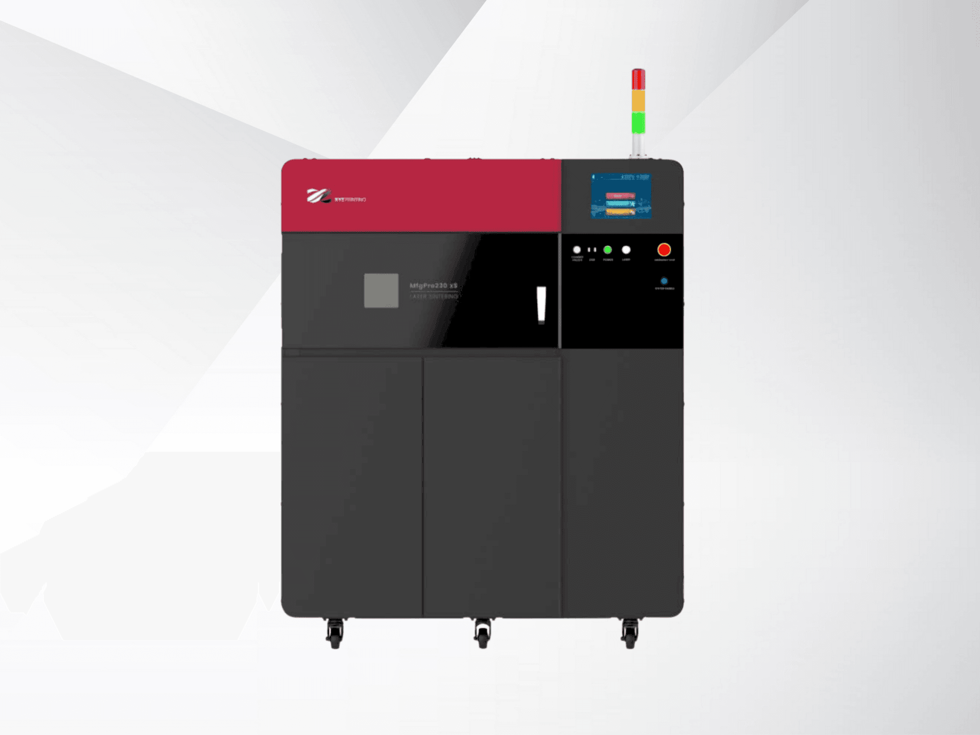 Vista frontale della macchina XYZprinting MfgPro230 xS