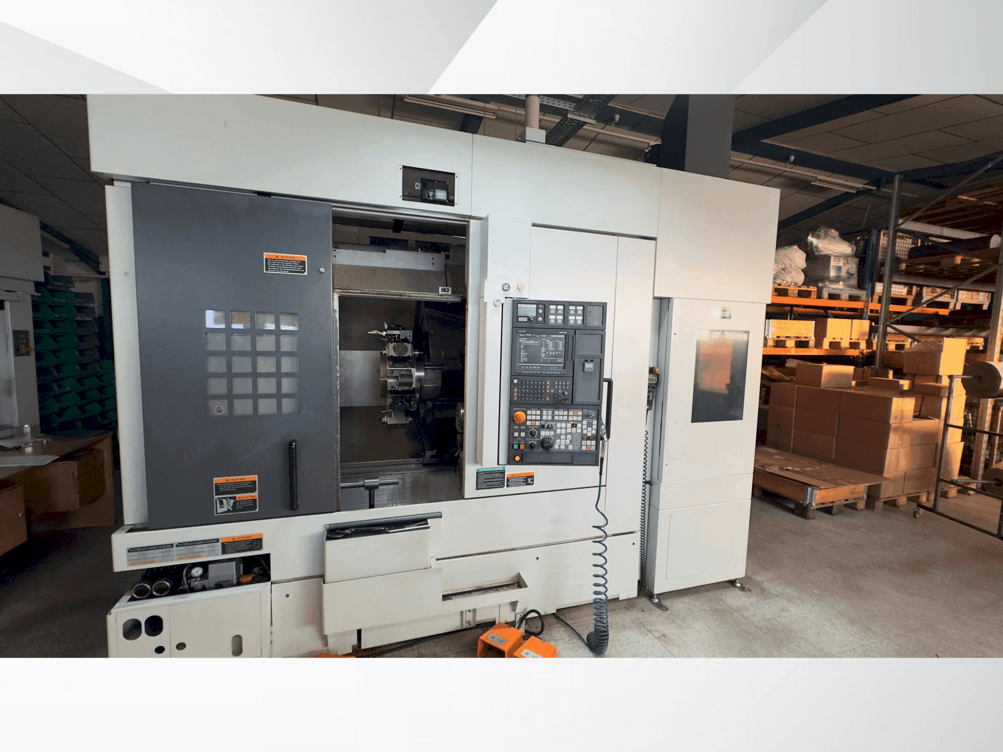 Vista frontale della macchina MORI SEIKI NL 2000 SY /500