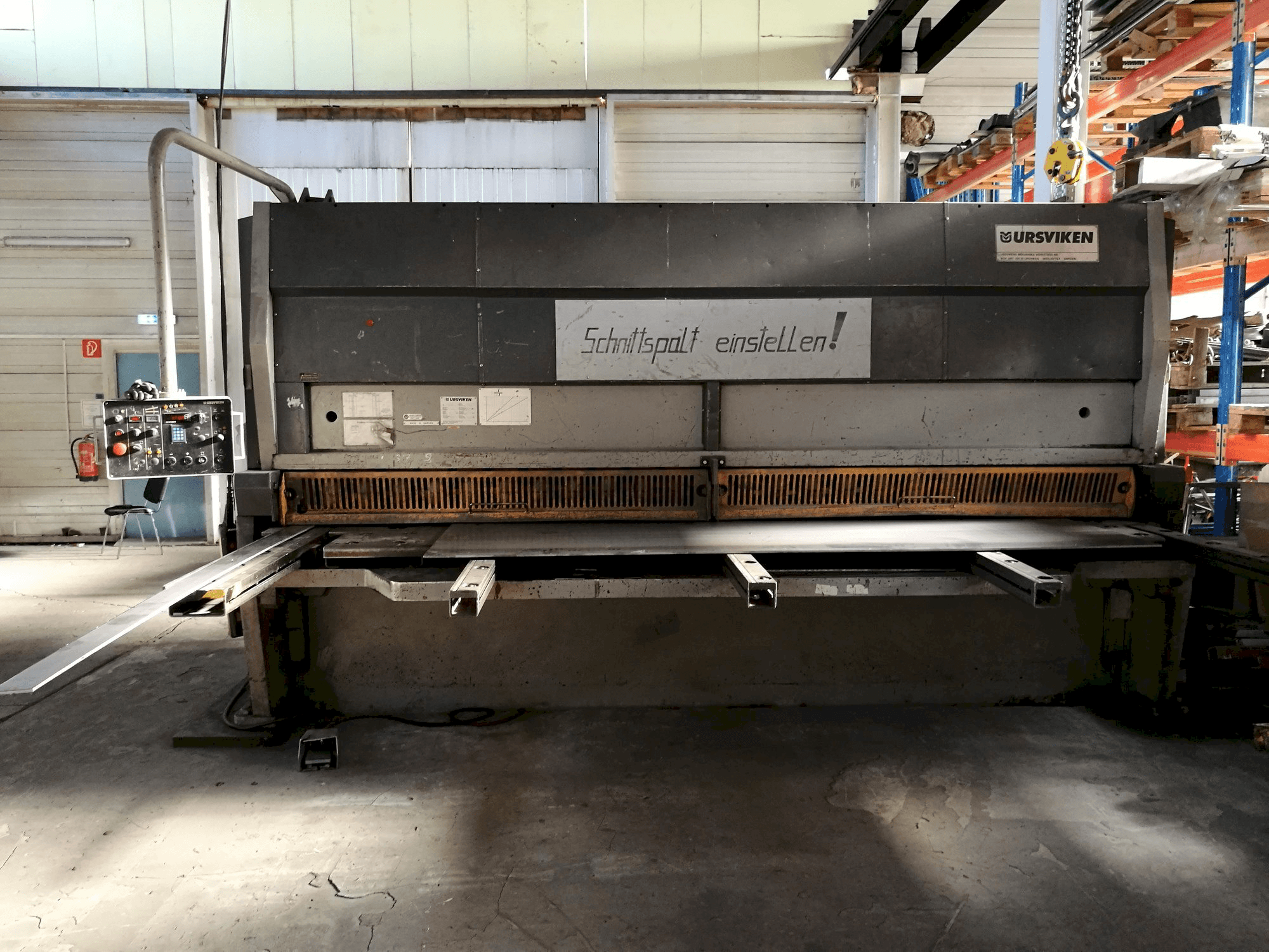 Vista frontale della macchina Ursviken GSA 640