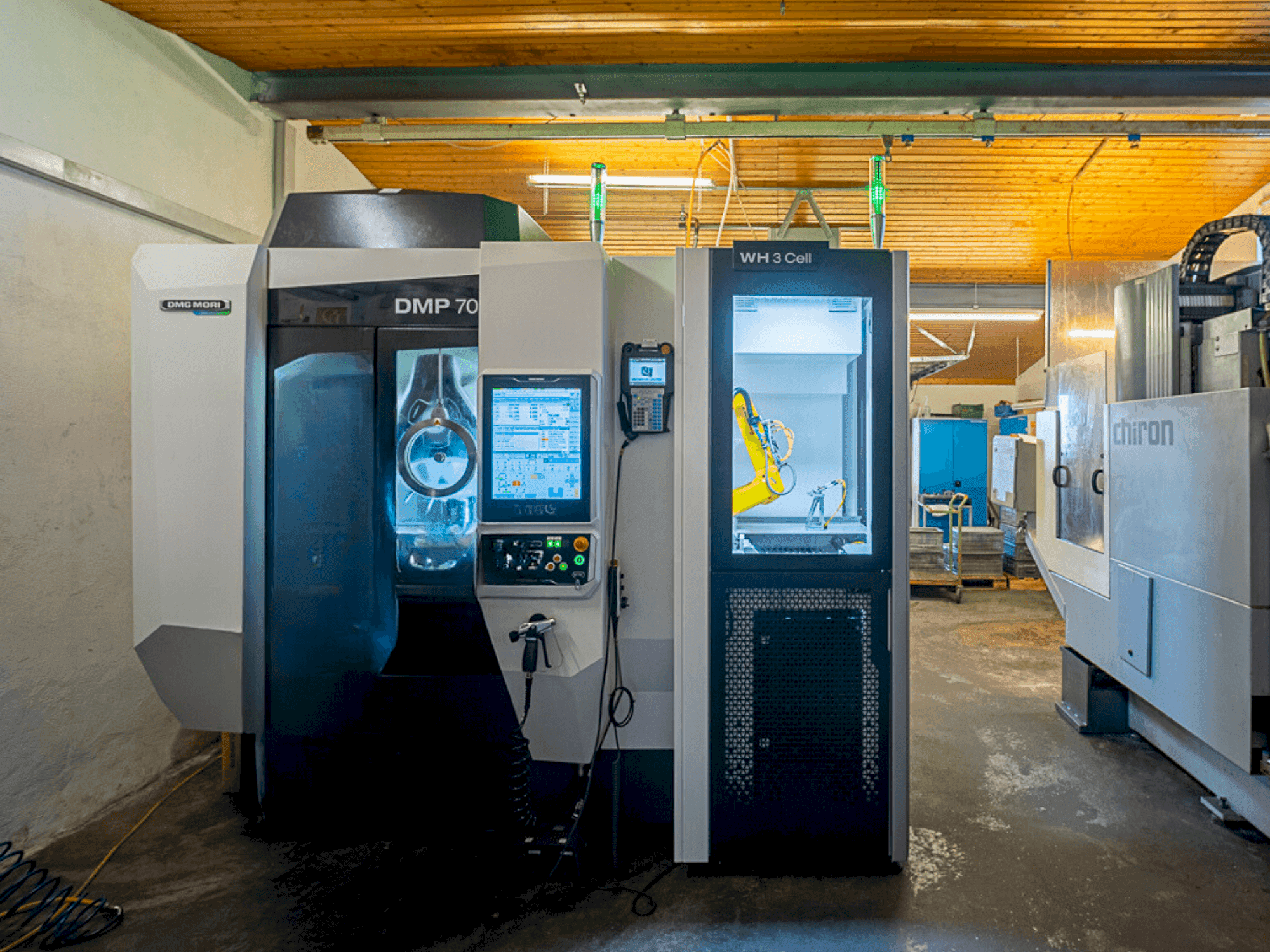 Vista frontale della macchina DMG MORI DMP 70 with WH3