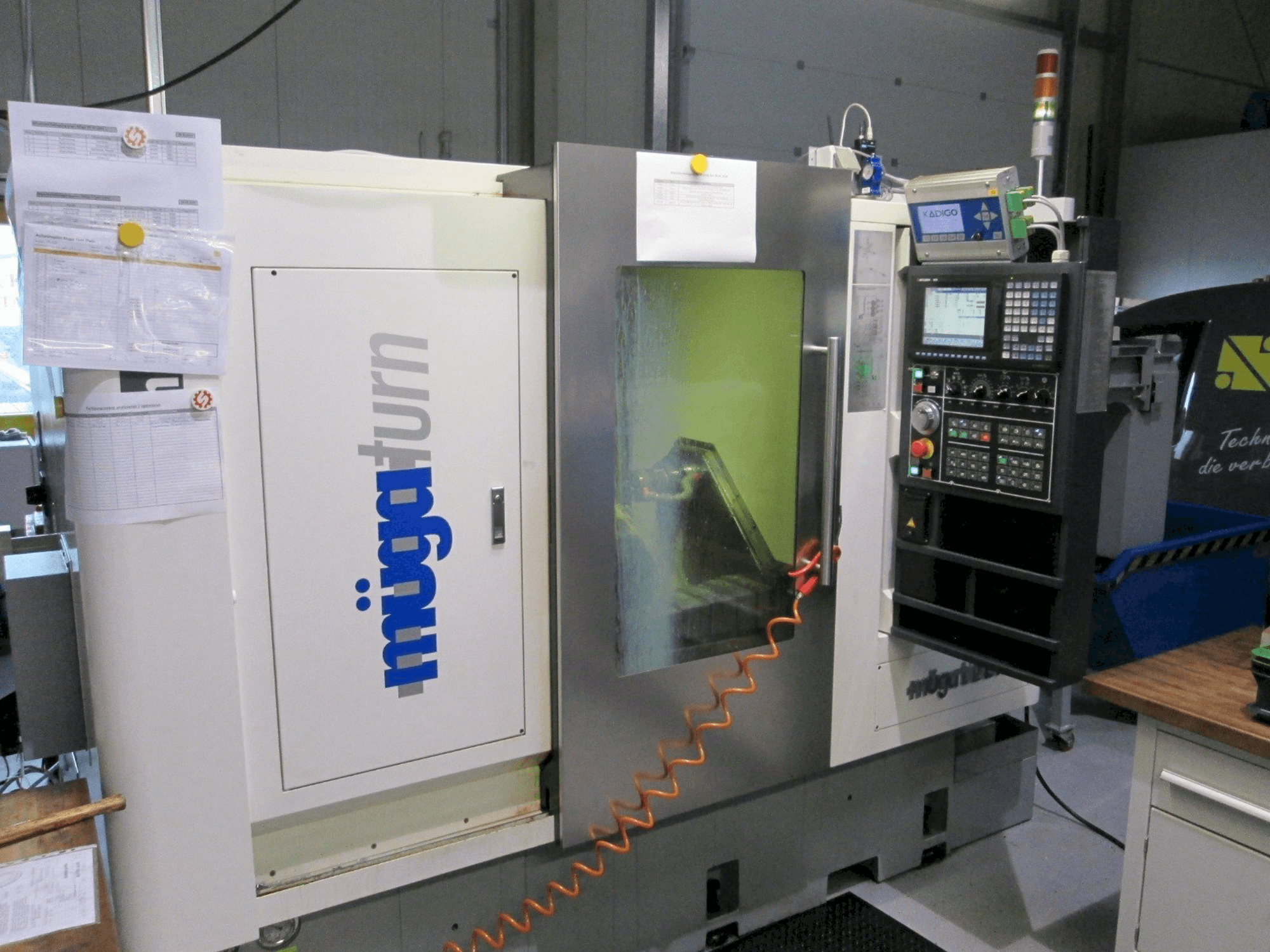 Vista frontale della macchina Muga iTwin