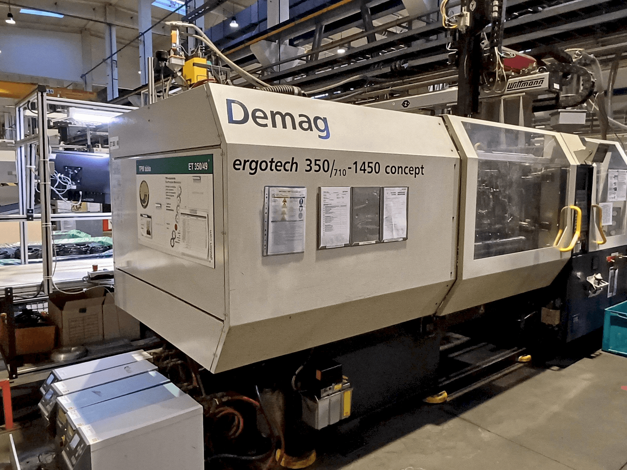 Vista frontale della macchina SUMITOMO SHI DEMAG Ergotech 350 Concept